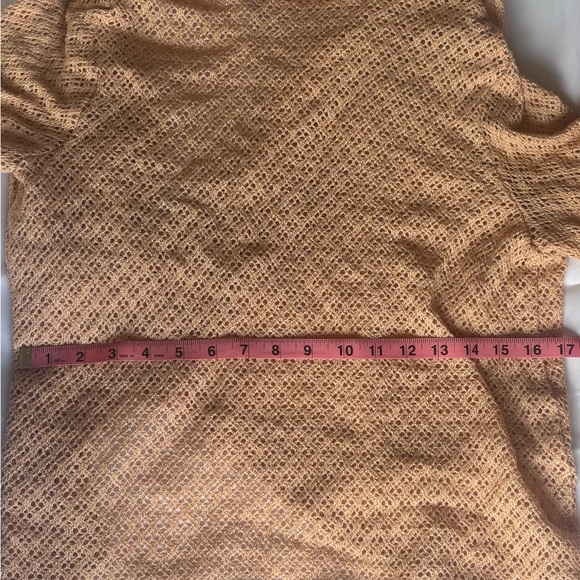 Ruby Rd. Shimmering Gold/peach Knit Top - Picture 5 of 5